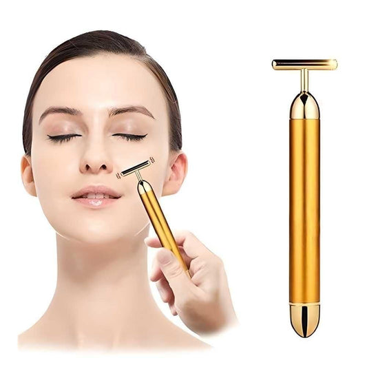 24K Gold Energy Beauty Bar Electric Facial Massage Roller ekmkfy-ae