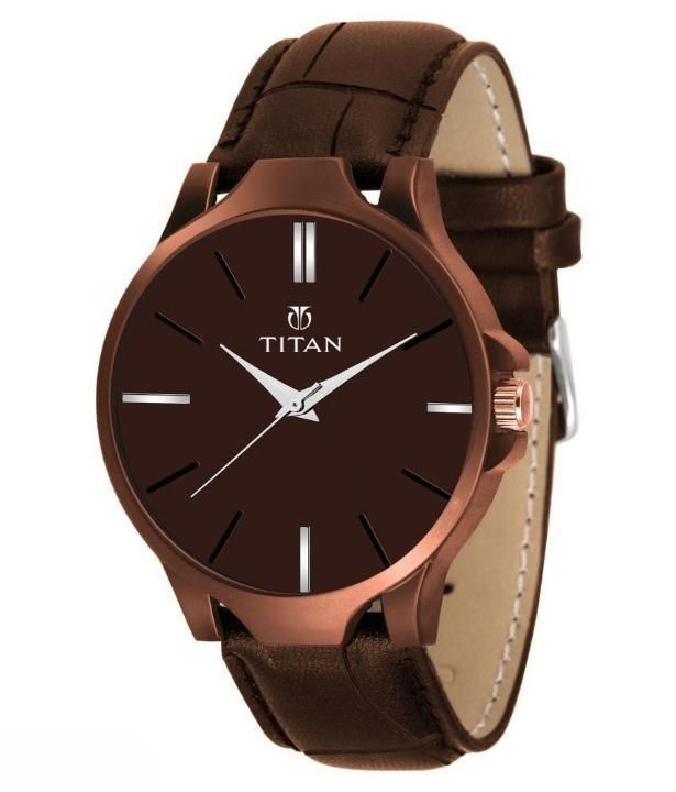 BD Men's Analog Leather Watch ekmkfy-ae