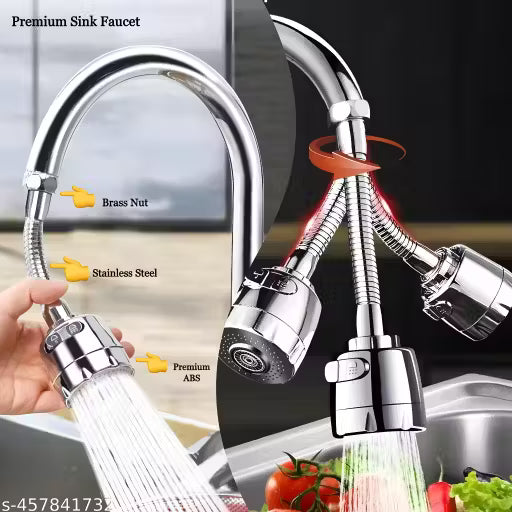 360 Degree Flexible Rotating Kitchen Faucet Zuxo